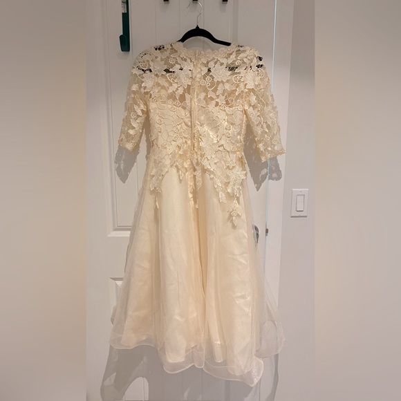 Tulle Dress Flower Embroidery- Size S - Picture 2 of 4